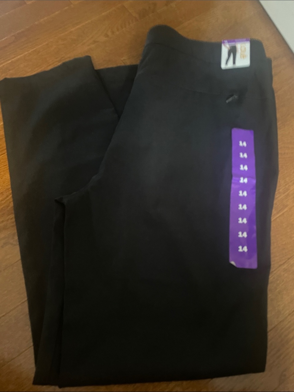 NWT - Black womens Dress Pants - Classic Straight Fit